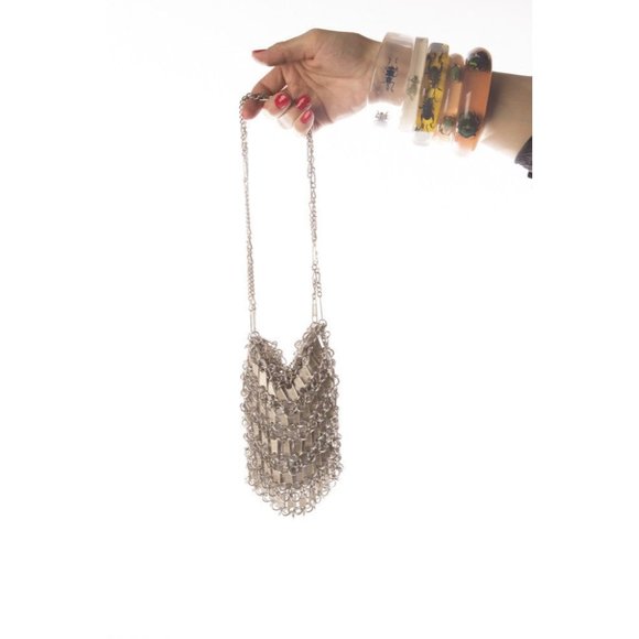 Neide Ambrosio Zipper Metal Chain Mail Bag Handcrafted in Brazil - Picture 5 of 11